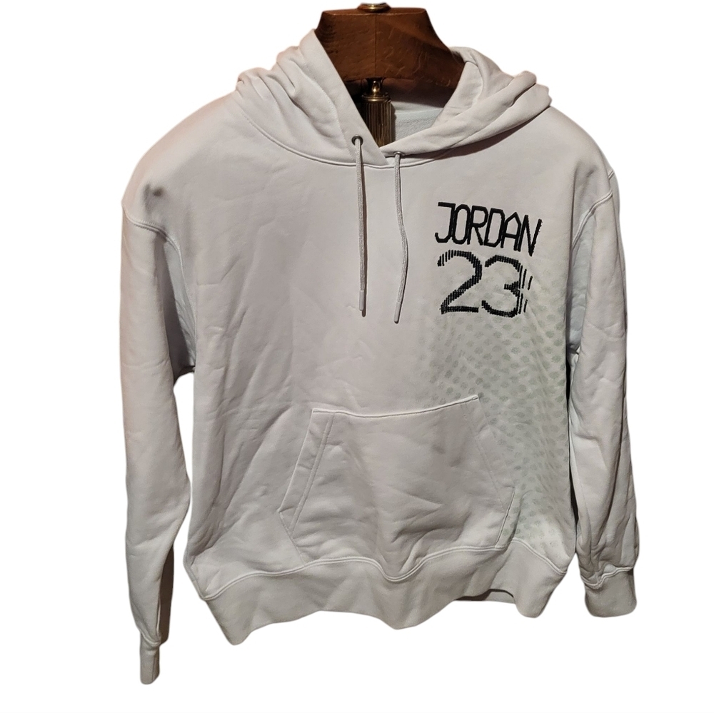 Nike Jordan Flight Fleece "LNY" Women's Pullover Hoodie White Size XS NEW!0 - Picture 2 of 8